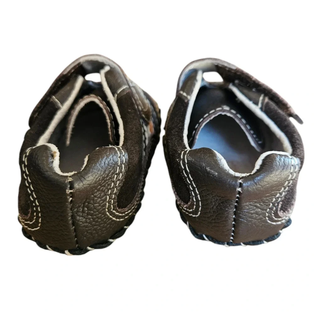 Pediped Originals Leather Christopher Sneakers Infant Size 0-6 Months - Picture 4 of 9